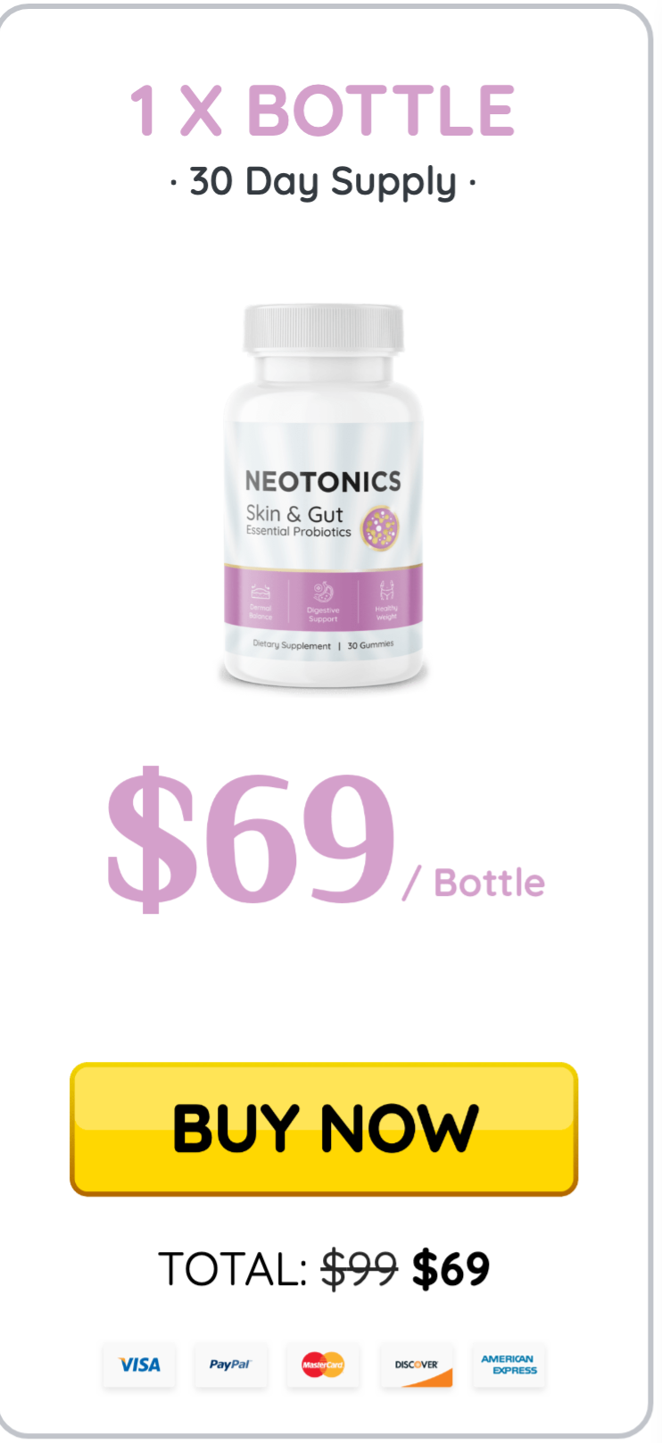 neotonics 60 day supply basic package with 2 bottles